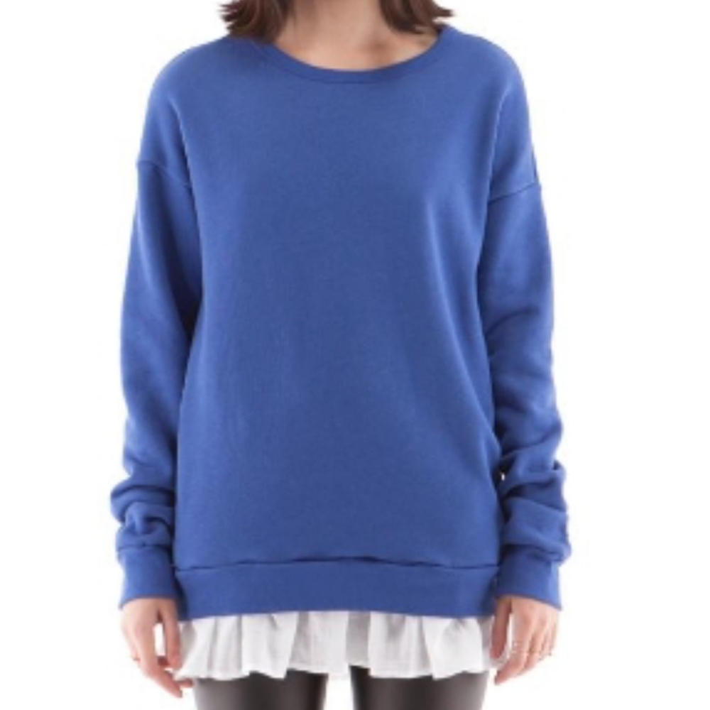 Cozy blue sweatshirt